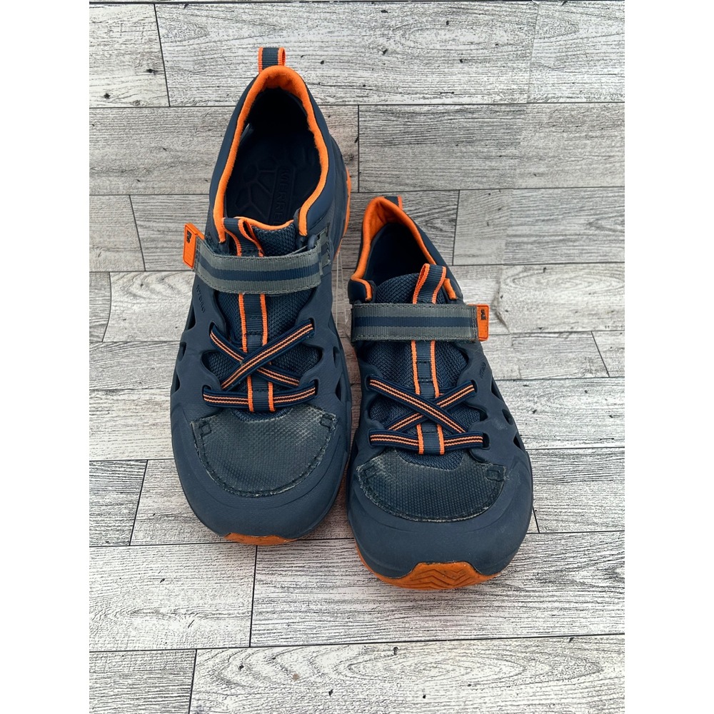 Merrell Boys Hydro 2.0 Navy Orange Water Hiking Shoes MC59705 Size 3M Big Kid